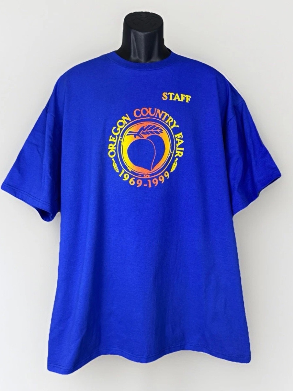 Oregon Country Fair 30th Anniversary OCF Rare Vintage 1969-1996 Blue T-Shirt XL
